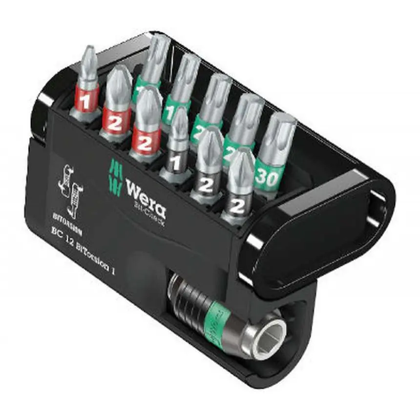 Wera 057420 Bity Bit-Check 12 BiTorsion 1 s držákem 889/4/1 K (Sada 12 dílů) 05057420001
