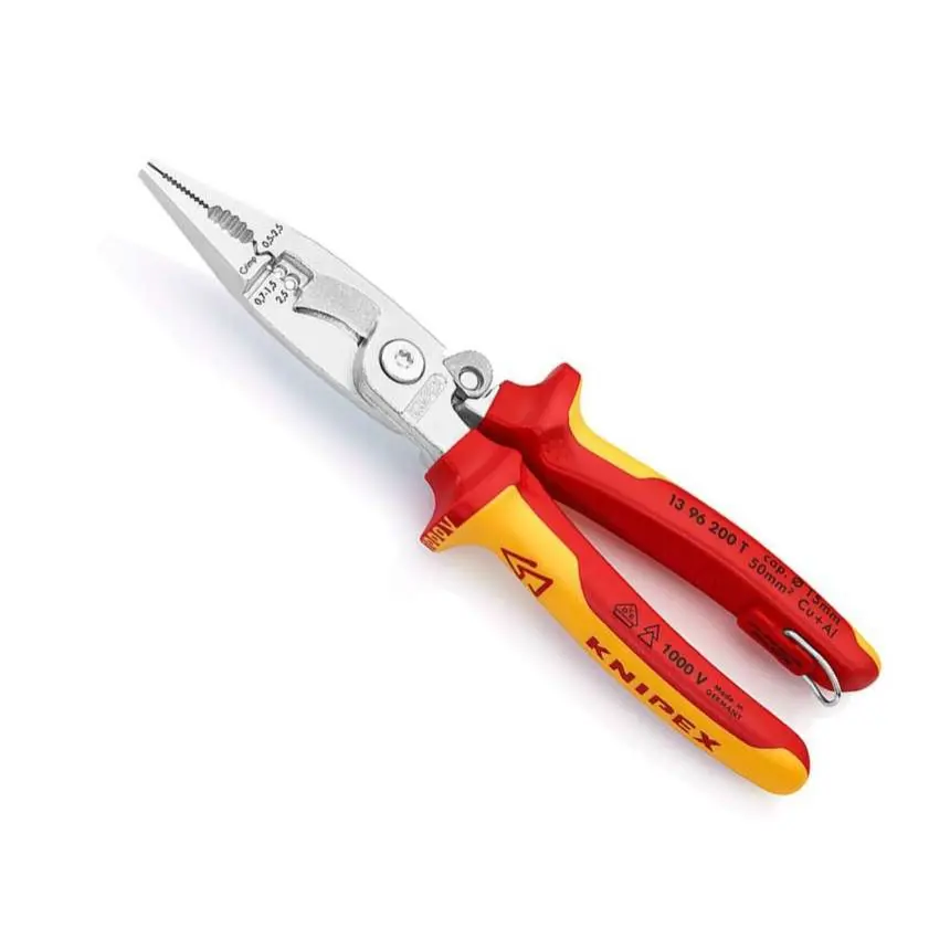 Elektroinstalační kleště s připevňovacím okem Knipex 13 96 200 T (200 mm) 13 96 200 T