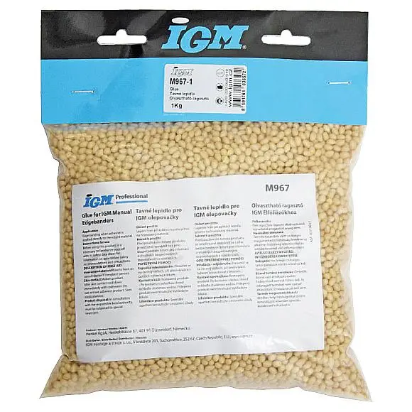 Tavné lepidlo pro IGM olepovačky - balení 1kg M967-1