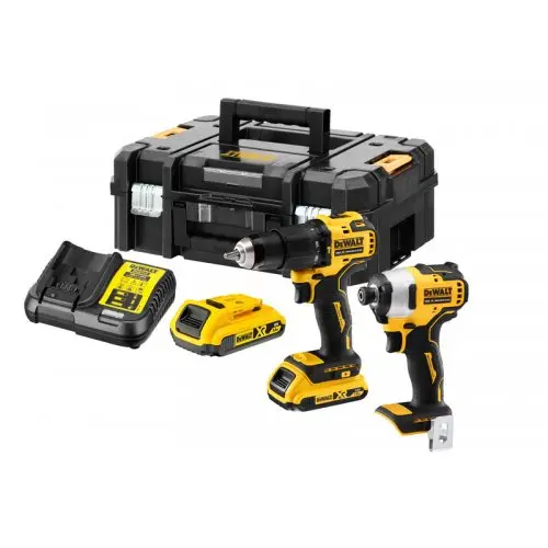 Aku bezuhlíková kombo sada nářadí 18V 2x2,0 Ah XR DeWALT DCK2062D2T DCK2062D2T