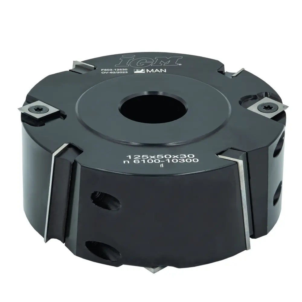 IGM F603 Falcovací fréza šikmé zuby MAN - D125x50 d30 Z4 V4 ALU F603-12530