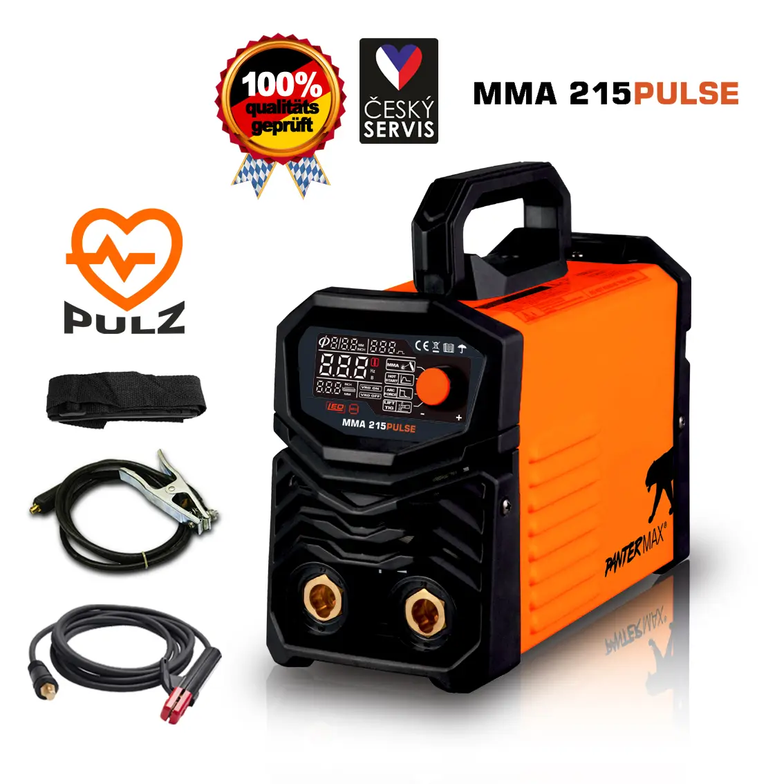 PANTERMAX Pulzní svářecí invertor MMA215Pulse (MMA/TIG) PMMMA215PULSE