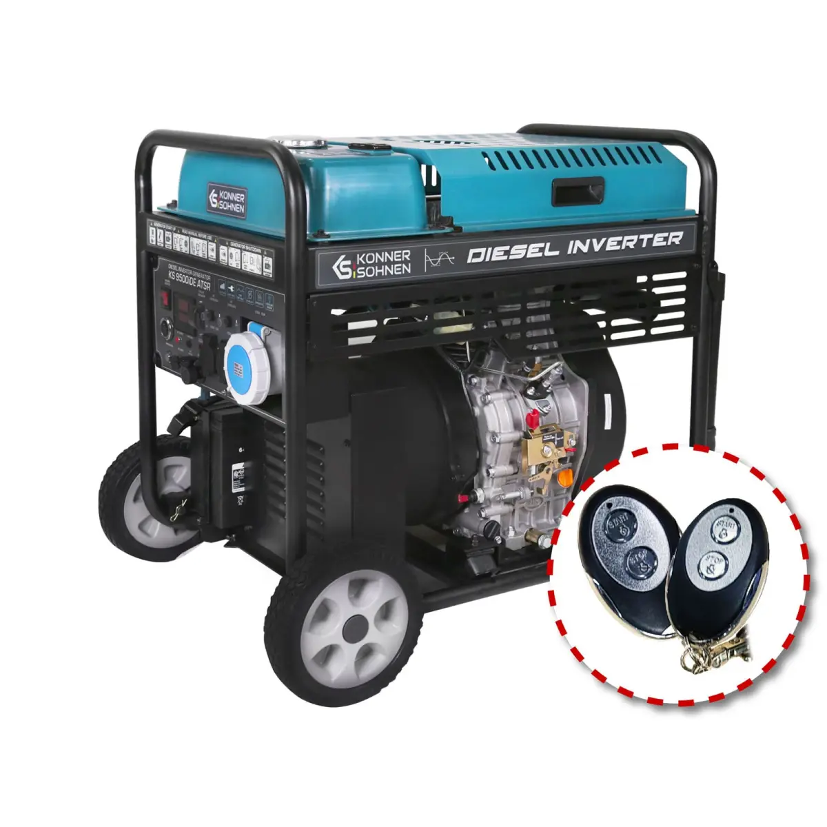 Könner & Söhnen Dieselová-Invertorová elektrocentrála KS 9500iDE ATSR 95007