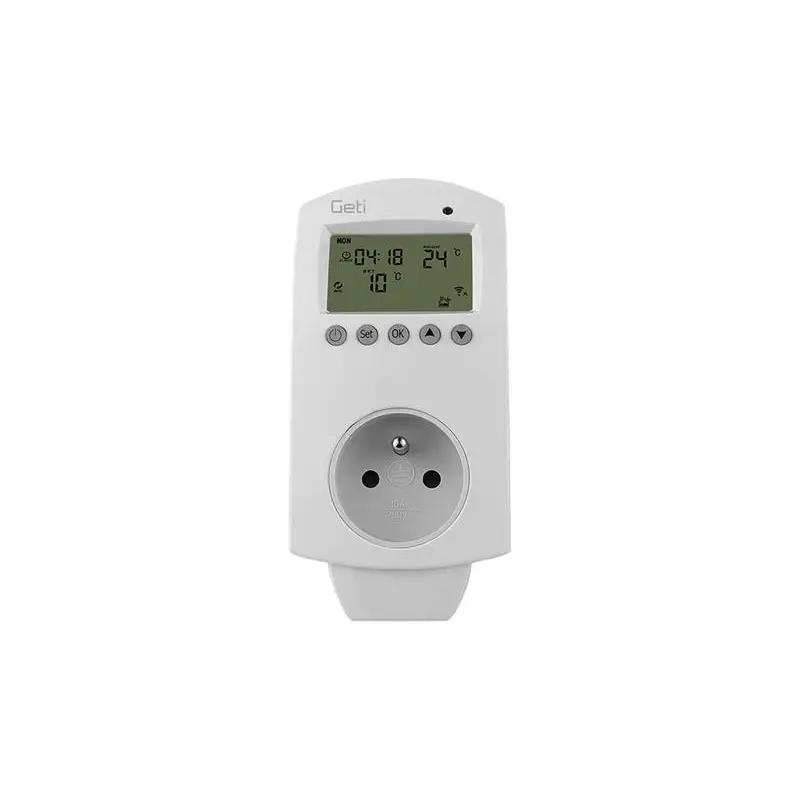 Termostat GETI GRT08 do zásuvky Wifi 06444298