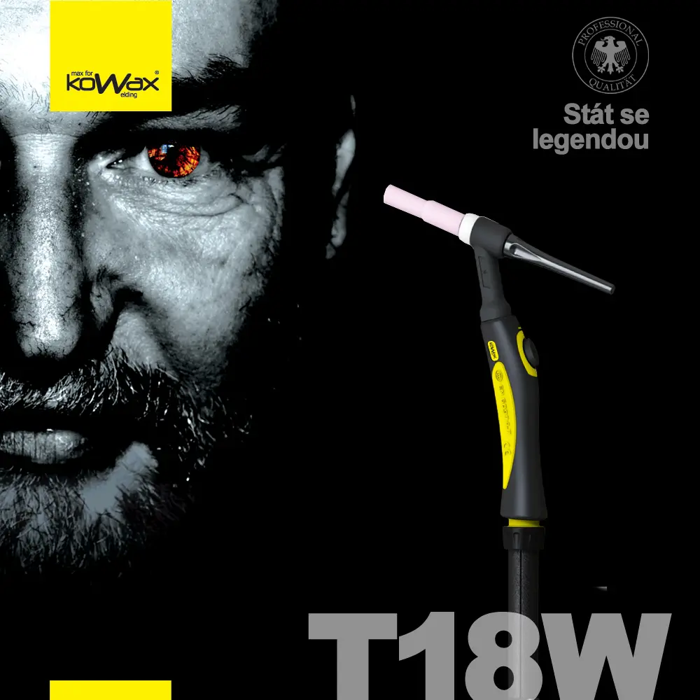 KOWAX Hořák T18W, 8 m ruční TIG-5pin HKT18W8-5PIN