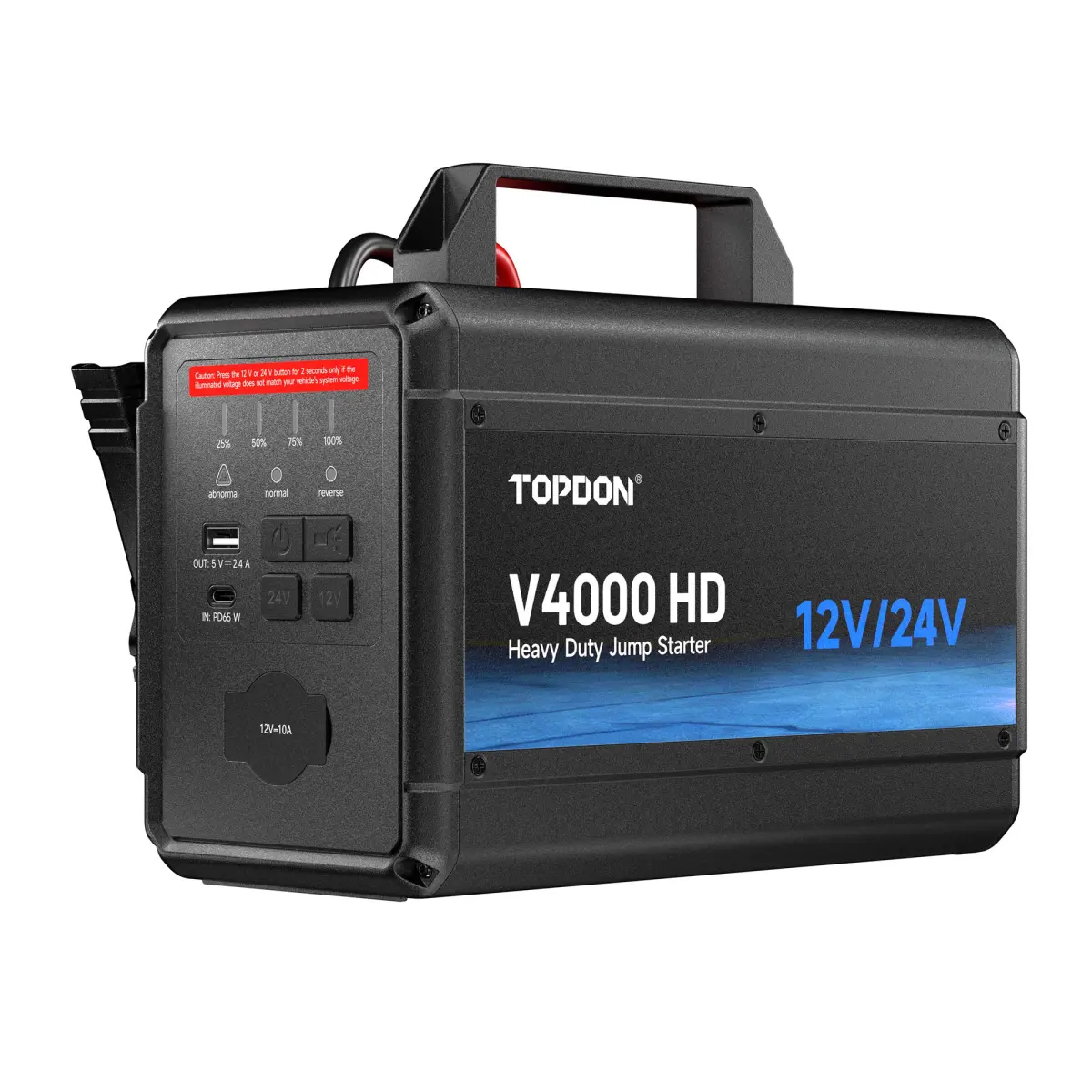 TOPDON Car Jump Starter V4000 HD pro 12V a 24V vozidla
