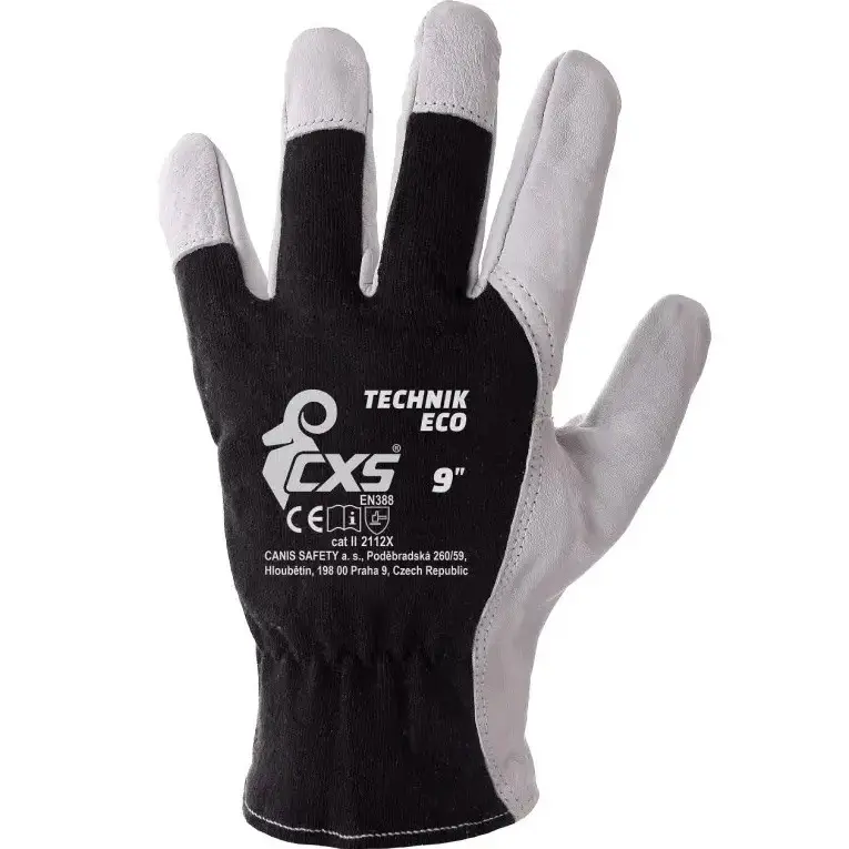 Rukavice CXS TECHNIK ECO, kombinované, vel. 10 3210-011-801-10