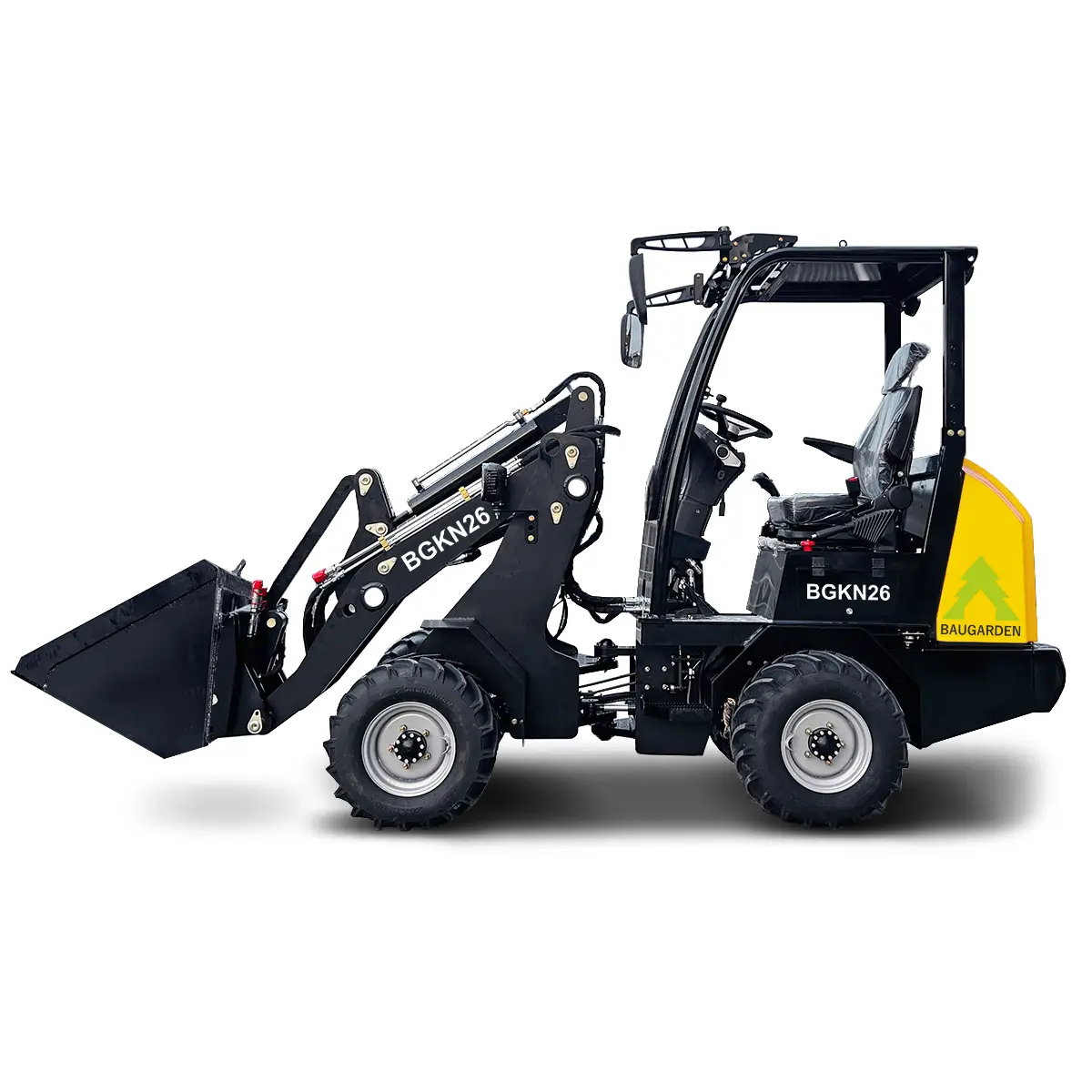 Kolový nakládač BAUGARDEN BGKN26 Kubota + lžíce 1250mm + hydroupínák 8002BGKN26KU