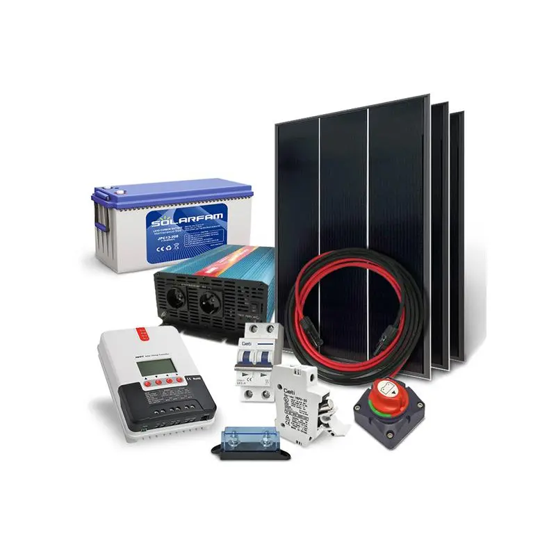 Solární sestava ostrovní SOLARFAM 540Wp, 12V, baterie 200Ah, měnič 230VAC 2000W 04280334