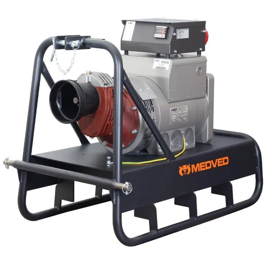 Traktorová kardanová elektrocentrála MEDVED M-WATT 420-AVR-1500 Linz M-WATT 420-AVR