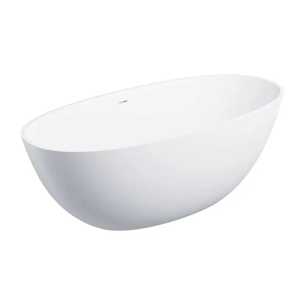 OMNIRES SHELL M+ volně stojící vana s přepadem, 160 x 75 cm, bílá mat SHELLWWZPBM