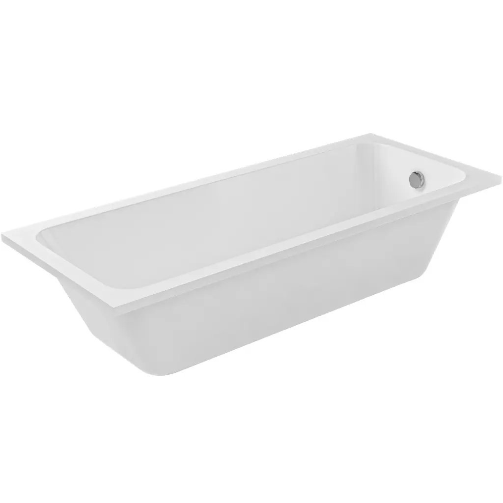 Vana akrylátová Viola - obdélníková - bílá - 160x70x41 cm