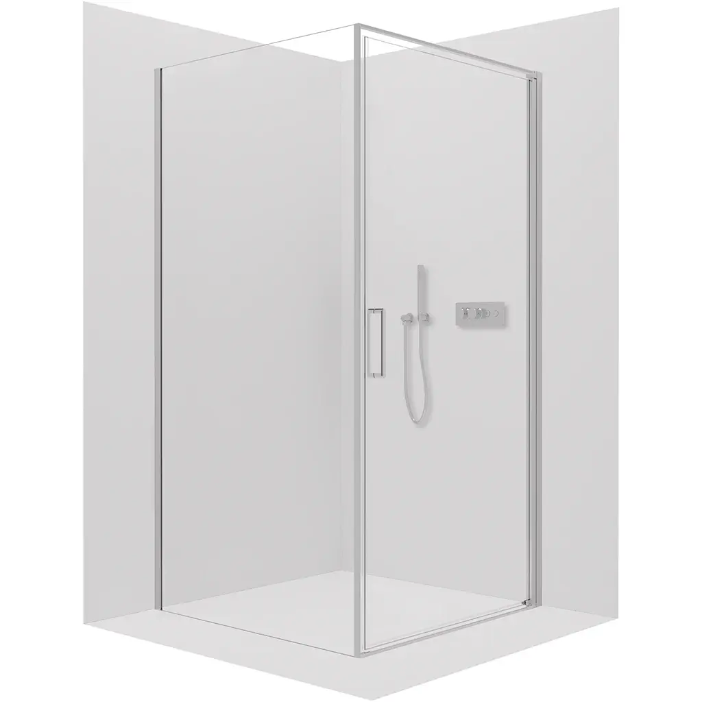 CERANO Sprchový kout Porte L/P 8 mm chrom, transparentní sklo 100x100x195 otočný CER-413510