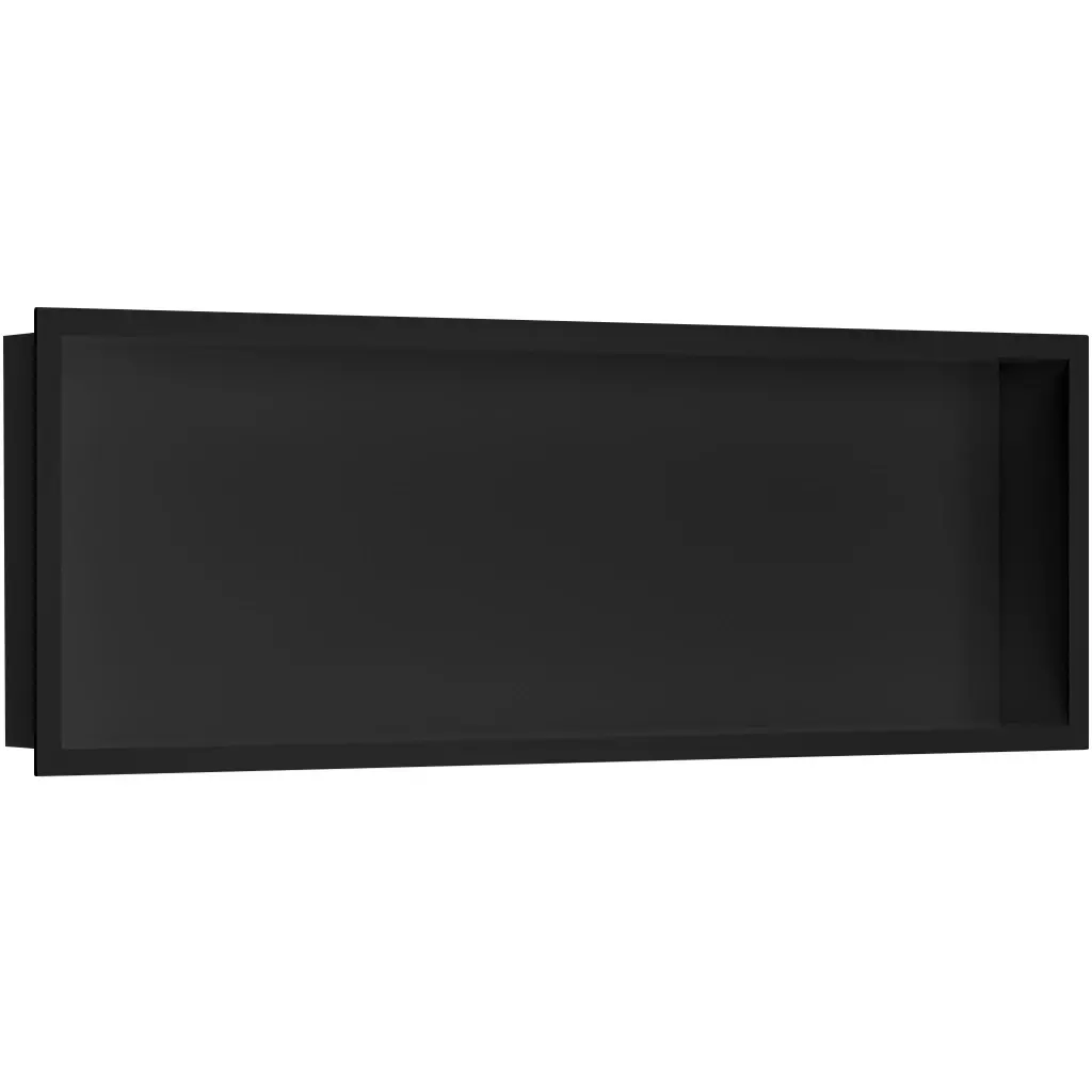 Zápustná polička/nika s okrajem do obkladu - černá matná - 90x30x10 cm