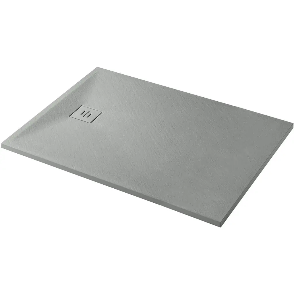 CERANO Sprchová vanička obdélníková Pablo SMC/minerální kompozit strukturovaná šedá 110x70x3 CER-481282