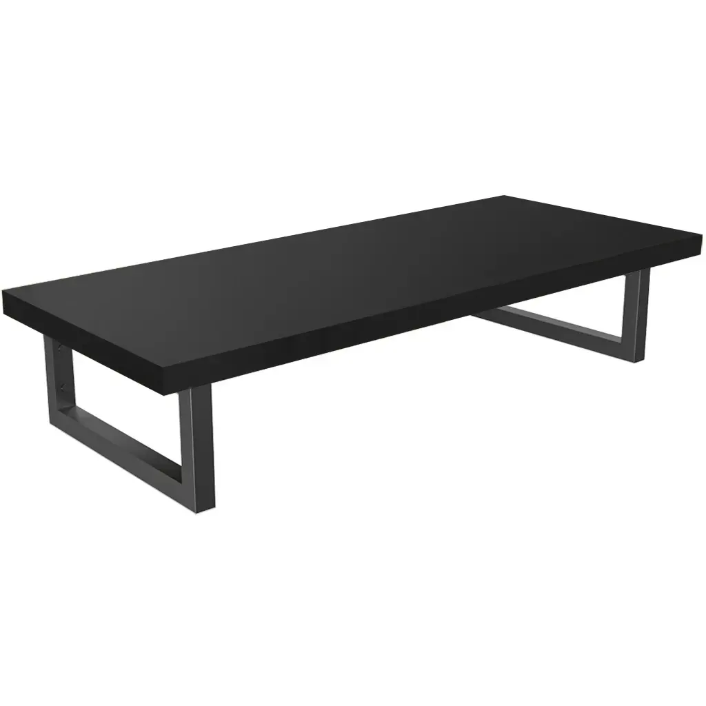 Deska pod umyvadlo Navira Pro + 2 konzole pod desku - černá matná - 60x46x3,6 cm - 606030