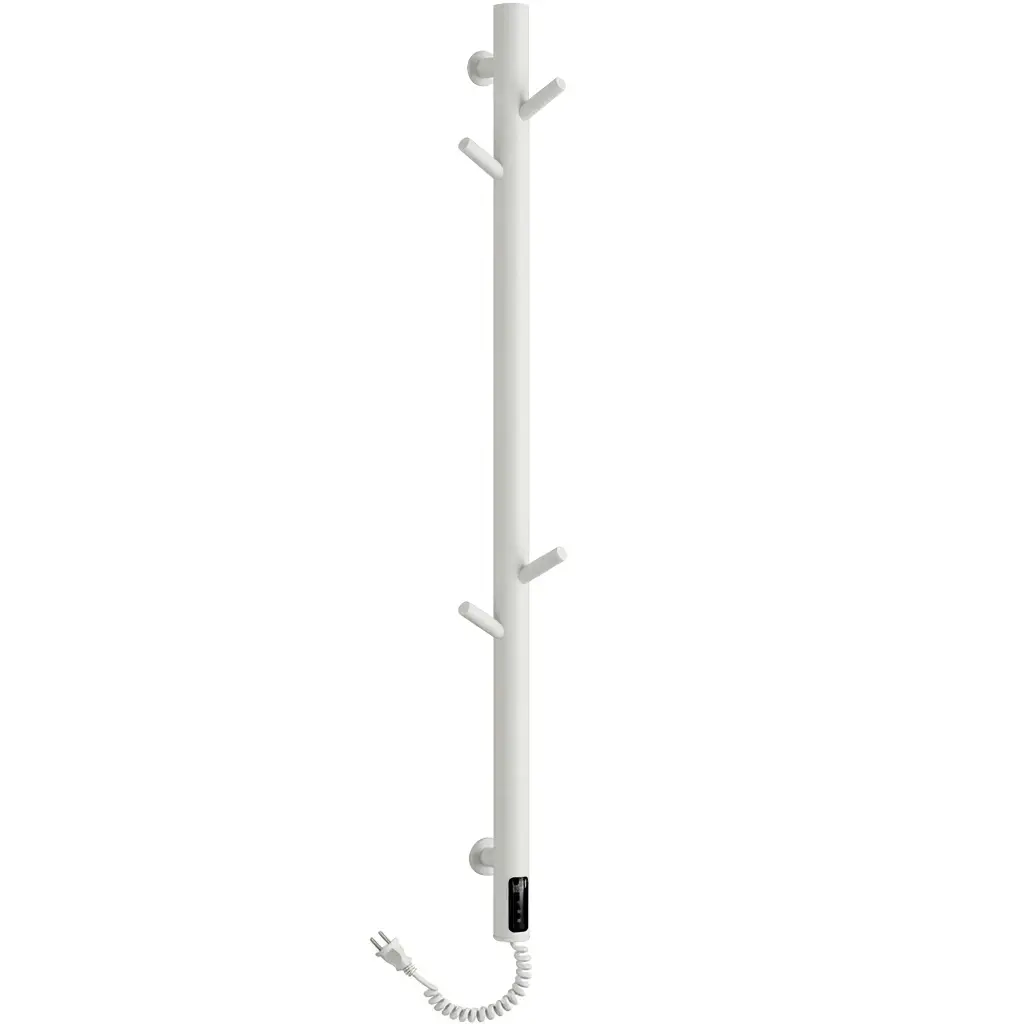 Elektrický sušák ručníků Ramus, s displejem - 160W - bílá matná - 1400x30 mm