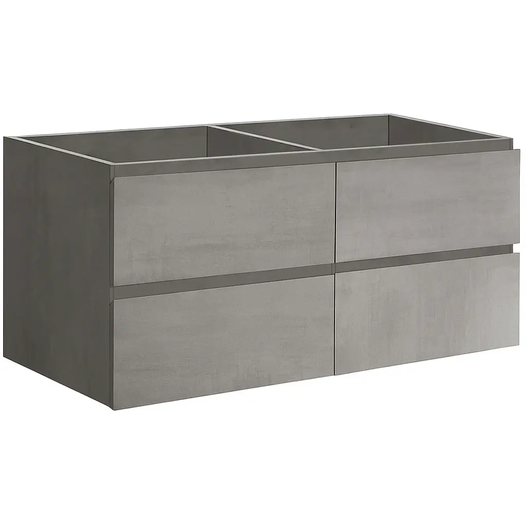 CERANO Koupelnová skříňka pod umyvadlo Carole betonově šedá 119x48x45 CER-8050BD7619