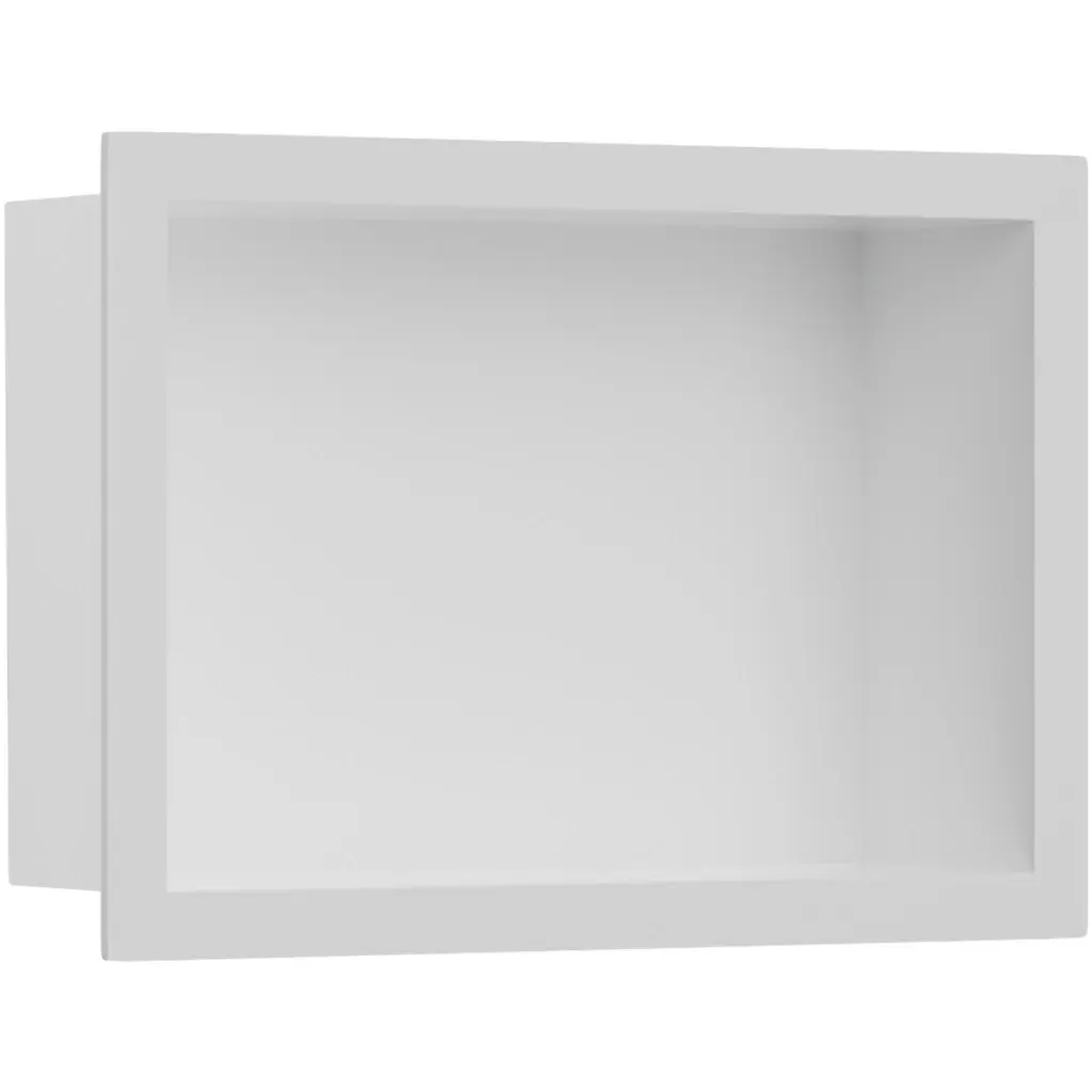 Zápustná polička/nika s okrajem do obkladu - bílá matná - 30x20x10 cm