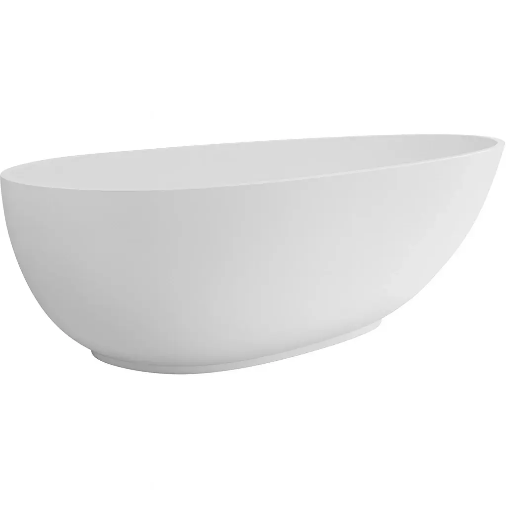 CERANO Vana z litého mramoru Aura volně stojící bílá matná 180x90x58 CER-VELA1050W