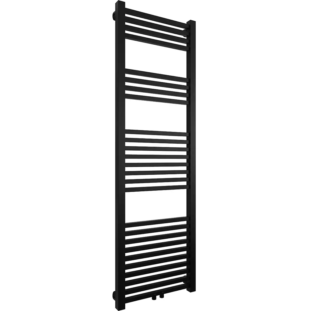 CERANO Koupelnový radiátor Franko středové připojení 50mm/boční 514W černá matná 1600x500 mm CER-429649