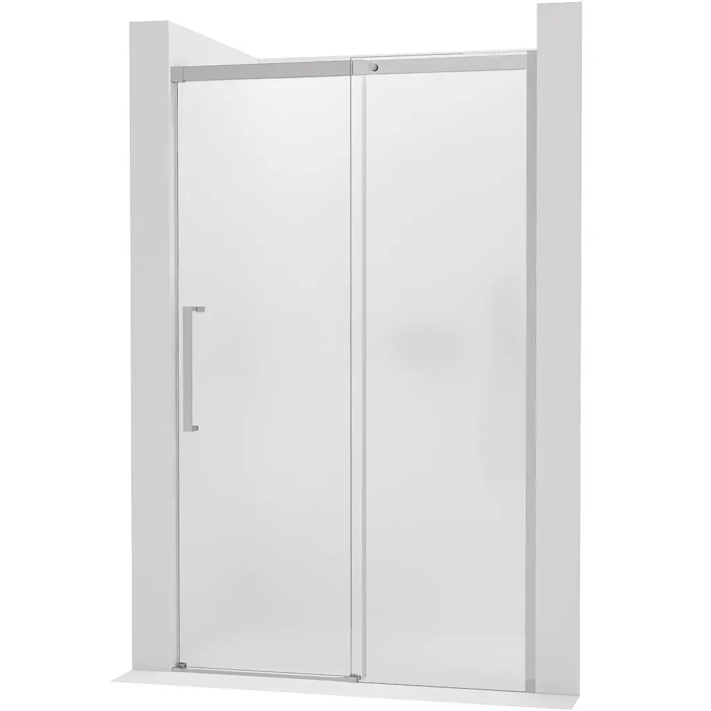 CERANO Sprchové posuvné dveře Lantono pravá 8 mm Soft-Close chrom, mléčné sklo 170x195 CER-663196