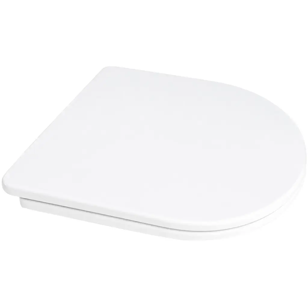 WC sedátko Toluco - Soft Close - PP plast - bílá lesklá - 36,4x4,3x43,2 cm