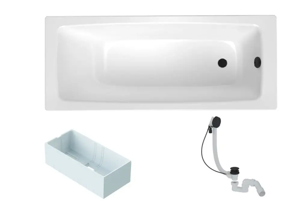 Obdélníková vana SAT Feel 170x70 cm smaltovaná ocel levá i pravá SATBVFEEL1704 SATBVFEEL1704