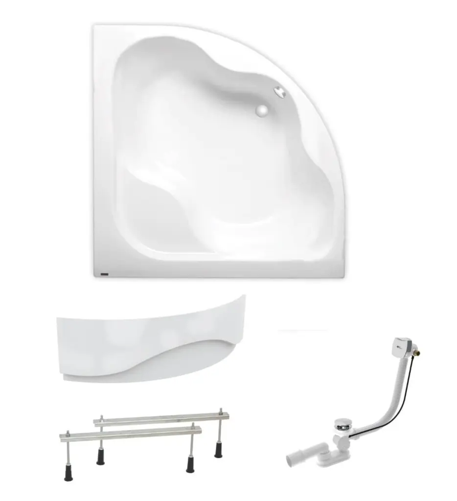 Rohová vana Laguna Syntia Plus 150x150 cm akrylát levá i pravá SIKOSY1500APNP SIKOSY1500APNP