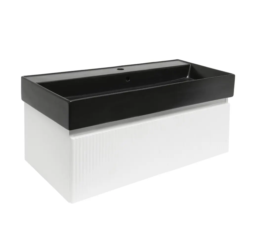 Koupelnová skříňka s umyvadlem SAT Evolution 98x30x44,8 cm bílá mat SATEVO100WMU2B SATEVO100WMU2B