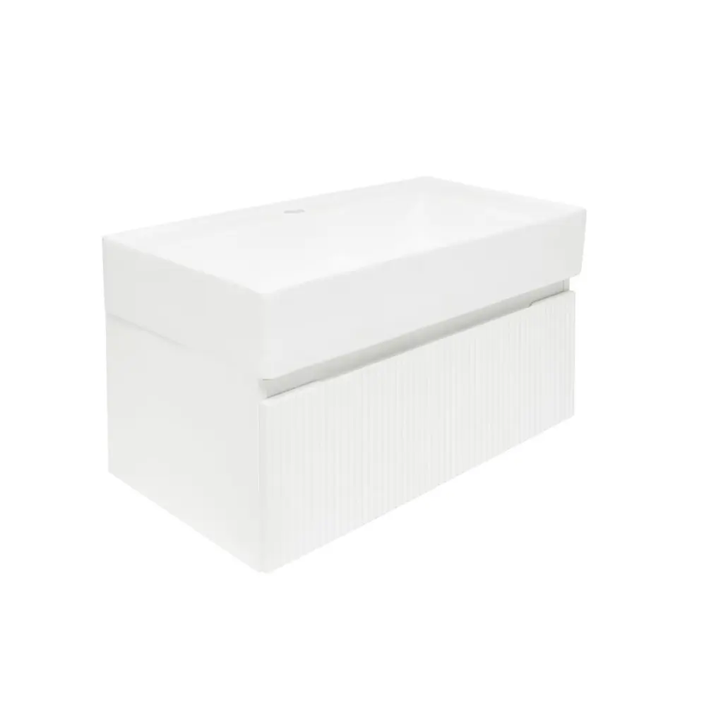 Koupelnová skříňka s umyvadlem SAT Evolution 78x30x44,8 cm bílá mat SATEVO80WMU2 SATEVO80WMU2