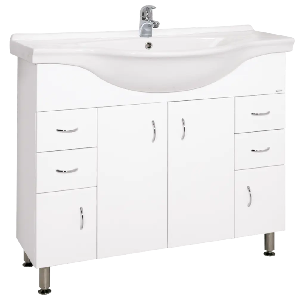 Koupelnová skříňka s umyvadlem Keramia Pro 102x55 cm bílá PRO100DV PRO100DV