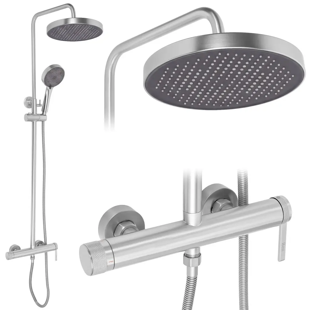 REA Sprchový set Grace Brush Nickel REA-P4400