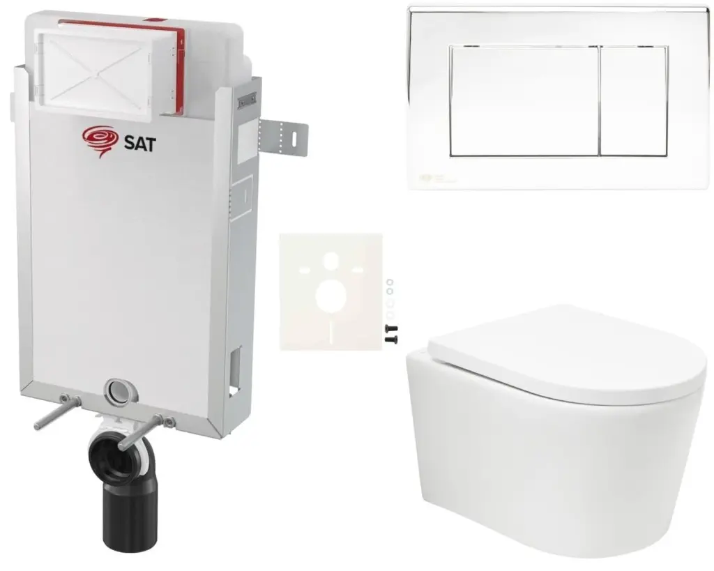 Závěsný WC set k zazdění SAT BREVIS SIKOSZBRTOR21 SIKOSZBRTOR21