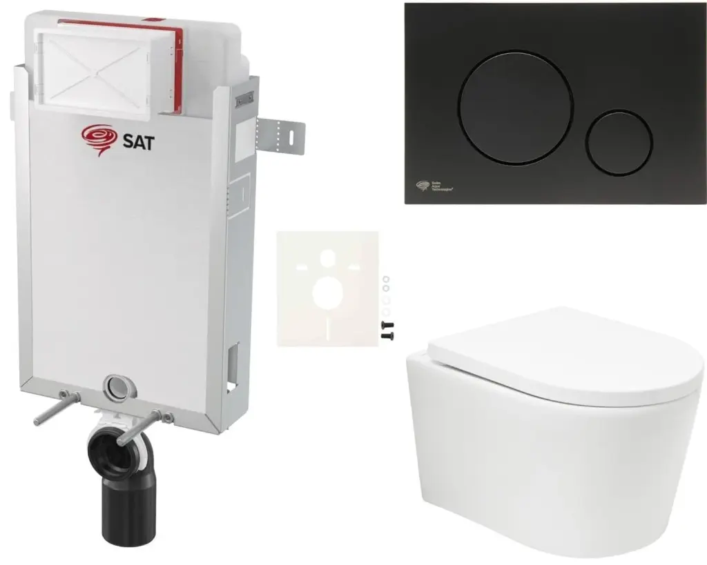 Závěsný WC set k zazdění SAT BREVIS SIKOSZBRTOR68 SIKOSZBRTOR68