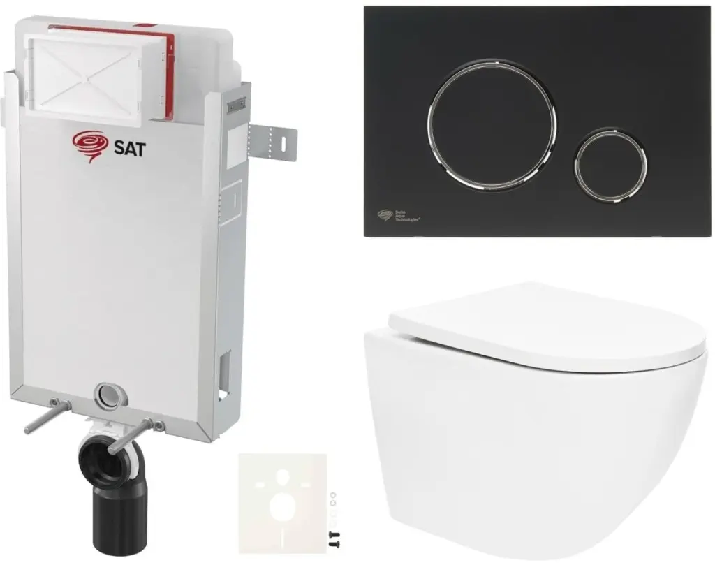 Závěsný WC set k zazdění SAT SIKOSZTOR6778 SIKOSZTOR6778