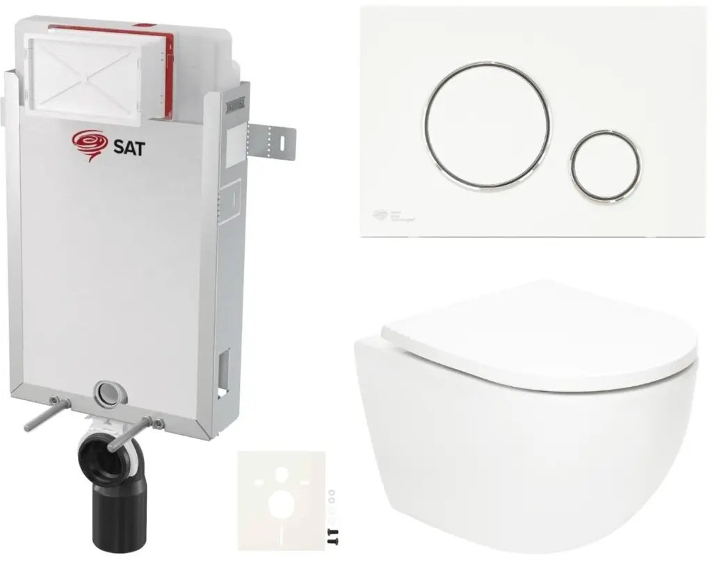 Závěsný WC set k zazdění SAT Fusion SIKOSZTORFU70 SIKOSZTORFU70