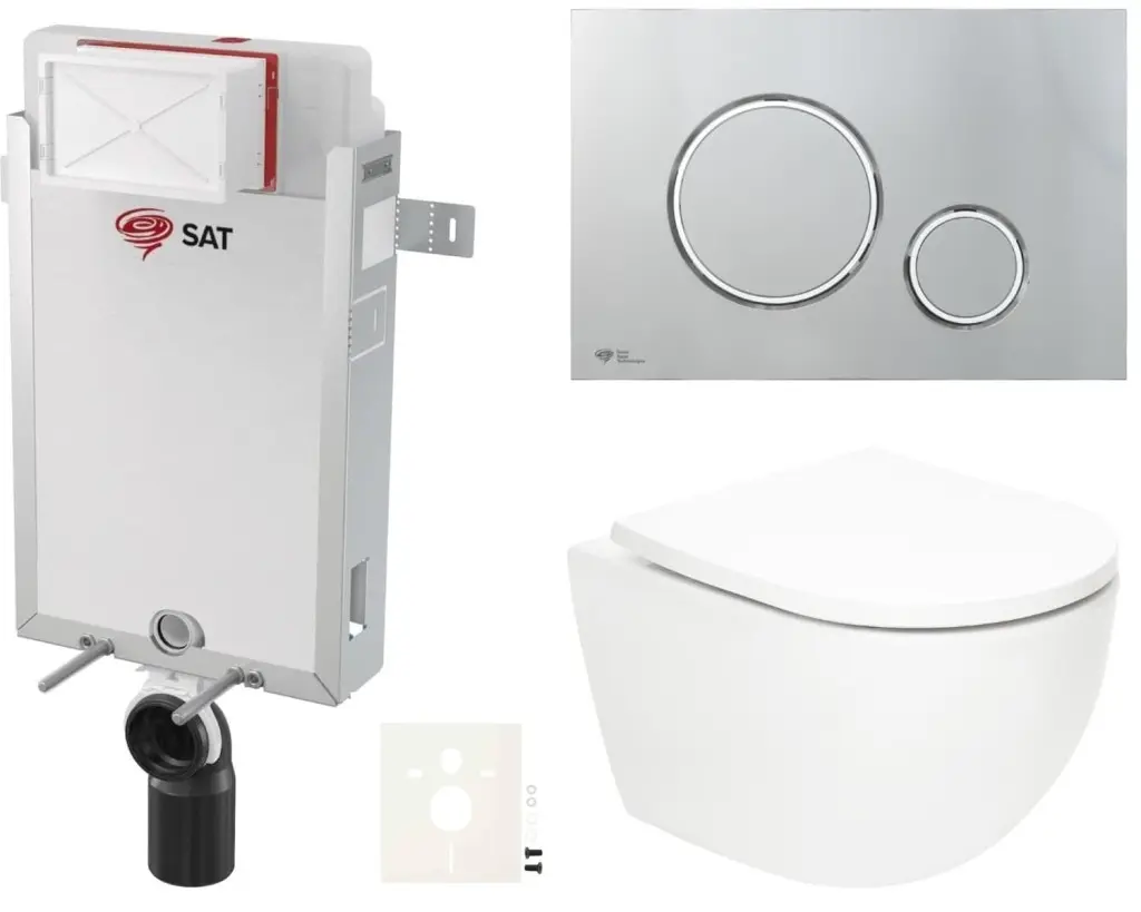 Závěsný WC set k zazdění SAT Fusion SIKOSZTORFU71 SIKOSZTORFU71