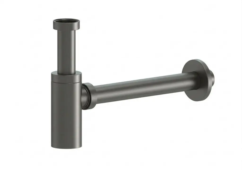 Sifon k umyvadlu 5/4 DN32 SAT Aurum 5,4 cm, gun metal matný, plast SATAUSBGM SATAUSBGM