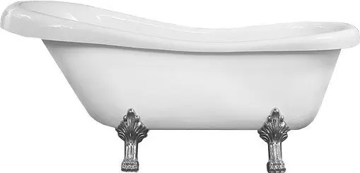 MEXEN/S Retro volně stojící vana 170x75 cm bílá chrom nohy , zátka sifonu chrom 53251707500-00