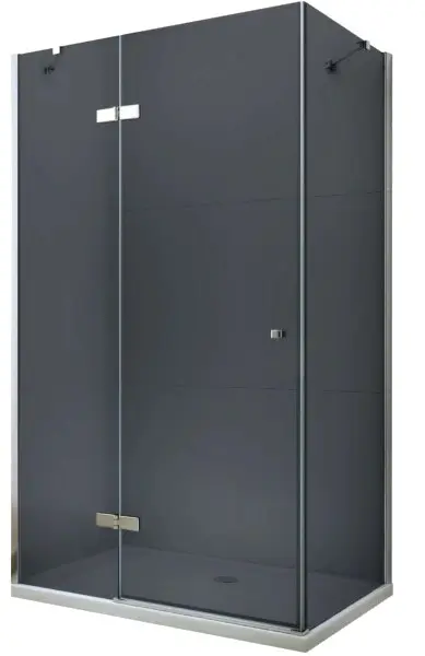 MEXEN/S ROMA sprchový kout 70x70, grafit, chrom 854-070-070-01-40