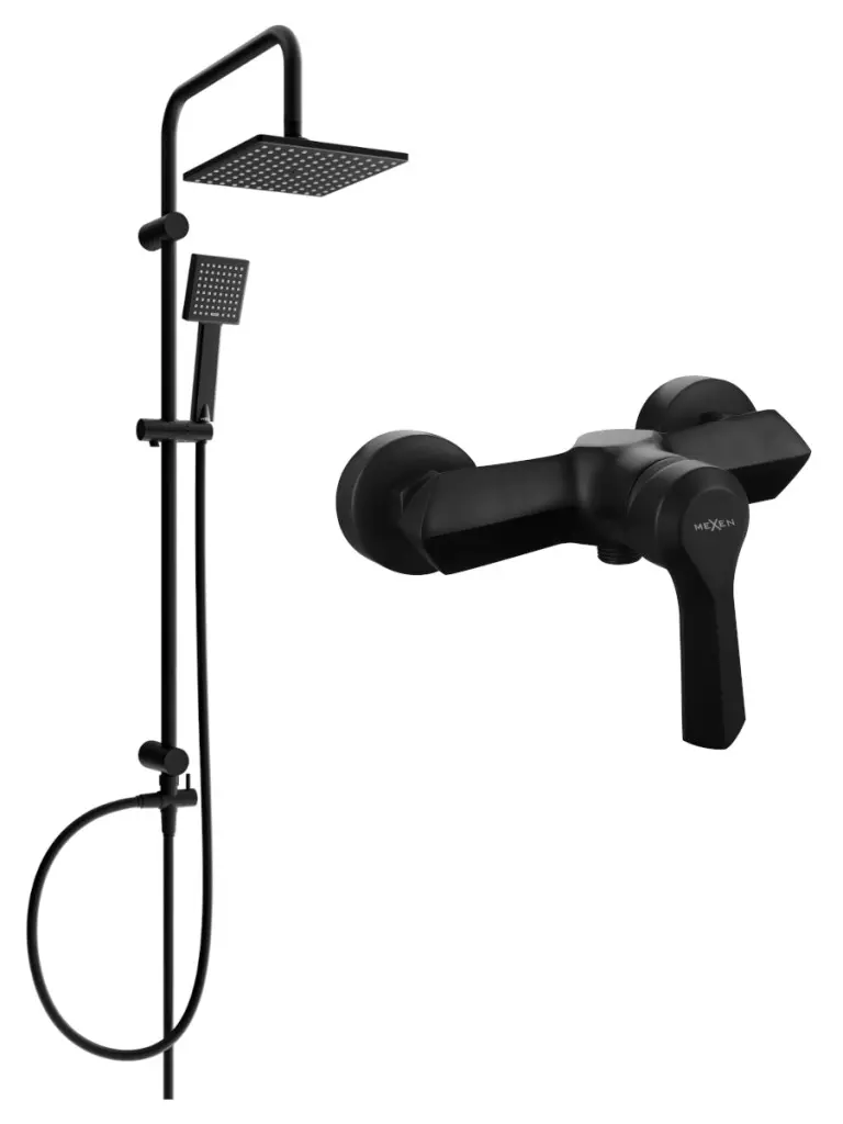 Sprchový set MEXEN Tord - sprchová baterie Sabre černý
