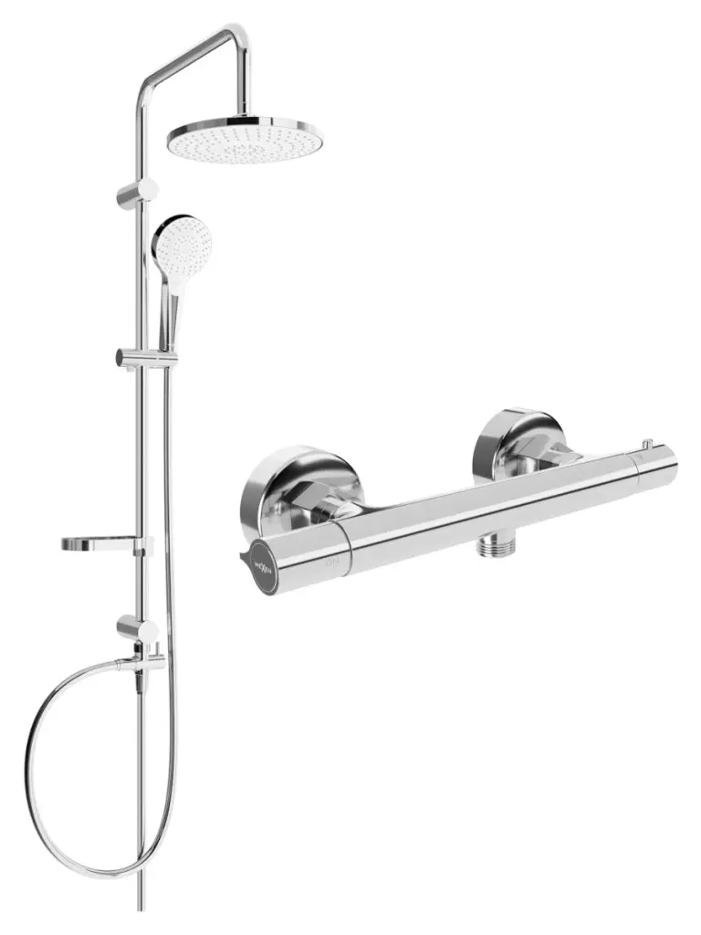 Sprchový set MEXEN ERIK - termostatická baterie Slim chrom