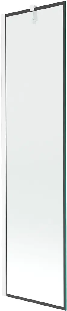 MEXEN/S Next vanová zástěna FIX 50 x 150, černá dekor, bílá 895-050-000-00-70-20