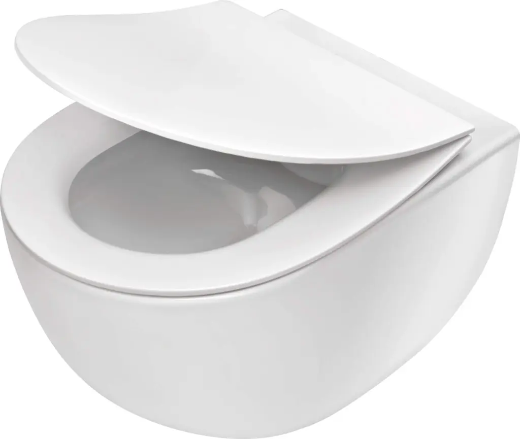 Deante Závěsný WC komplet bez okraje Peonia - CDED6ZPW, včetně SoftClose sedátka