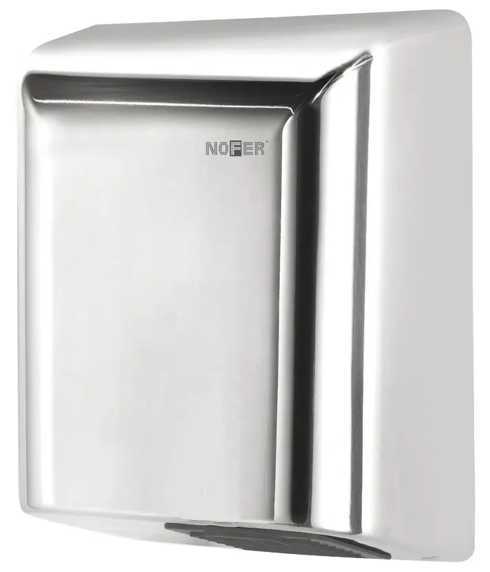 NOFER BIGFLOW bezdotykový elektrický osoušeč rukou 220-240V, 2050W, 253x323x152mm, nerez lesk