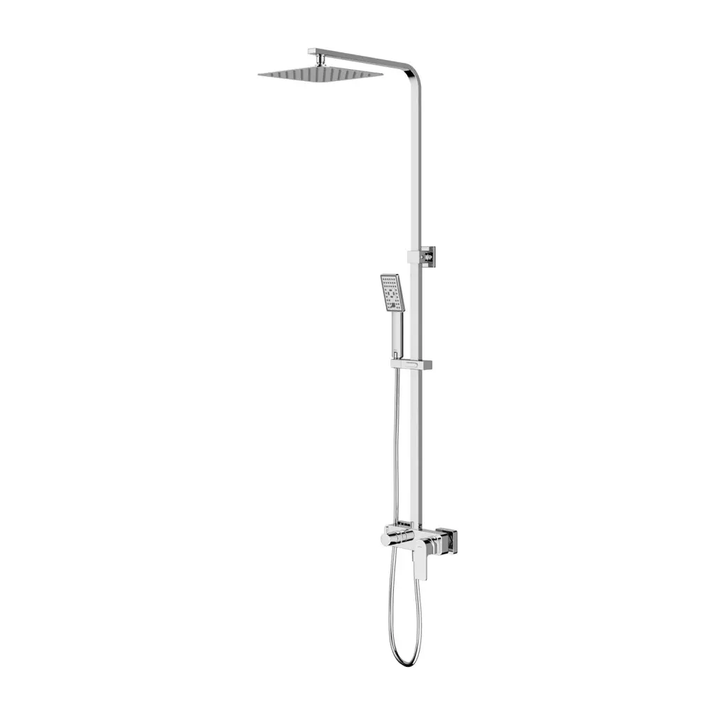 OMNIRES Baretti - Sprchový set s baterií, 20x20 cm, 3 proudy,