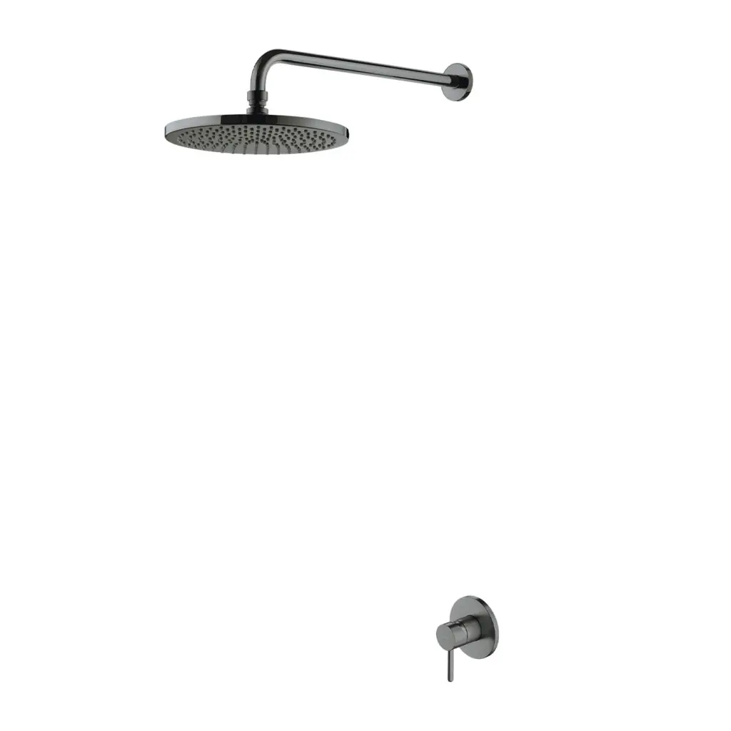 OMNIRES Y - Set sprchové podomítkové baterie a horní sprchy, s tělesem, průměr 25 cm, kartáčovaný grafit SYSY36GR
