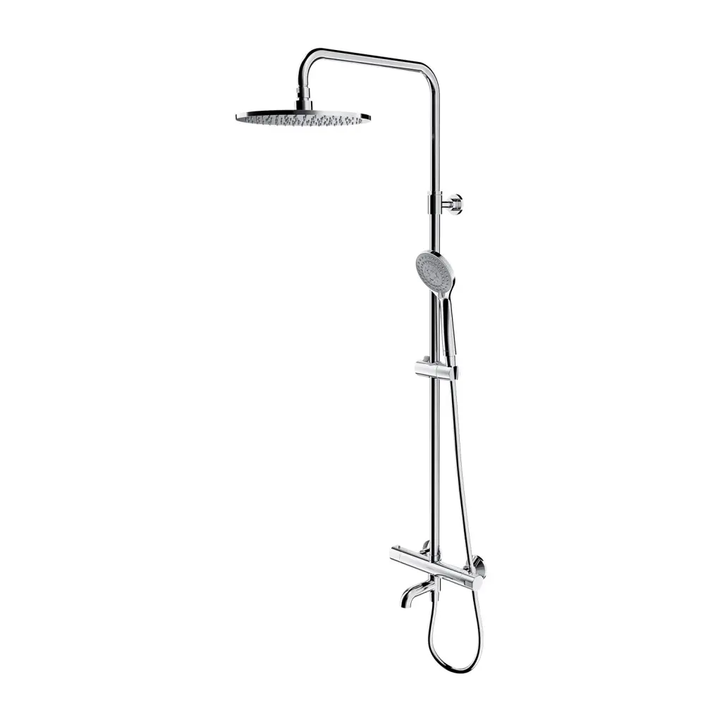 OMNIRES Y - Sprchový set s vanovým termostatem, průměr 25 cm, 5 proudů,