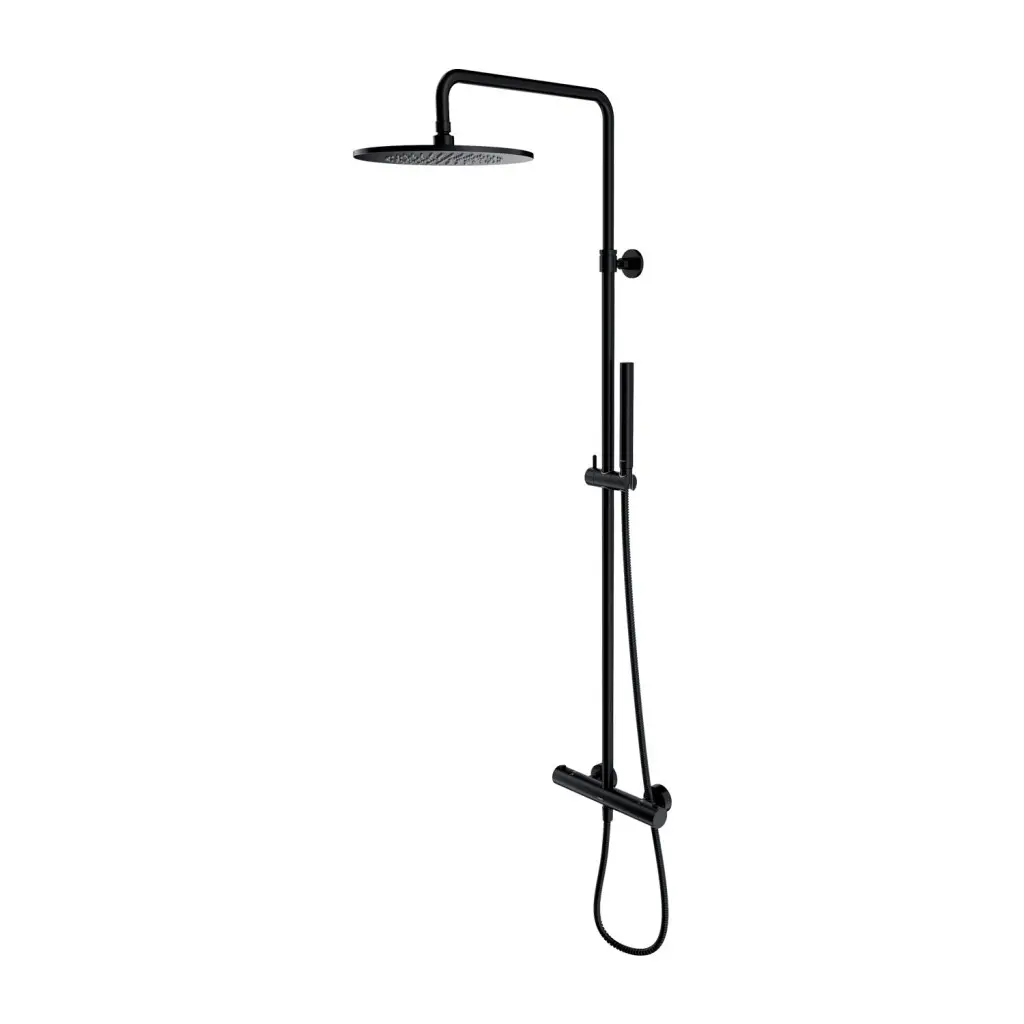 OMNIRES Y - Sprchový set s termostatem, průměr 25 cm, černá Y1244SUBL